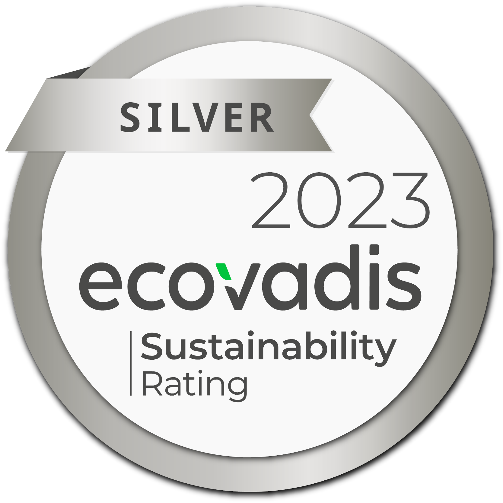 Silver Ecovadis Sustainability Rating